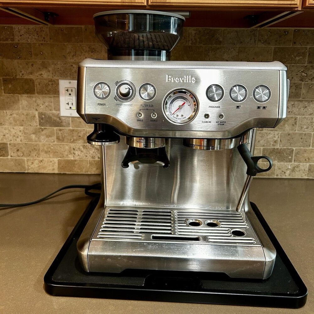 Breville BES870XL Barista Espresso Machine with Grinder Stainless Steel
